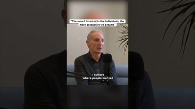 "The more I invested in the individuals, the more productive we became"